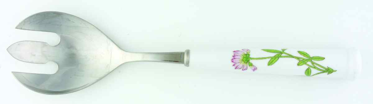Petals Plus Salad Serving Fork with Stainless Prongs by Noritake-1