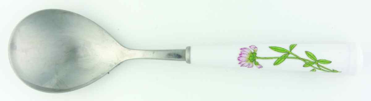 Petals Plus Salad Serving Spoon with Stainless Bowl by Noritake-1