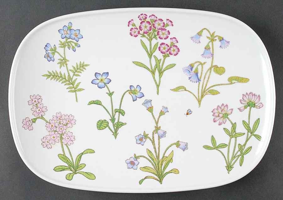 Petals Plus 13" Oval Serving Platter by Noritake-1
