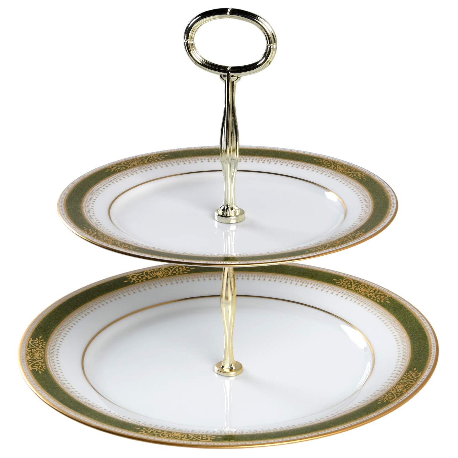 Perdita 6 5/8"-10"  2 Tiered Serving Tray (Dp, Sp) HC by Noritake-1