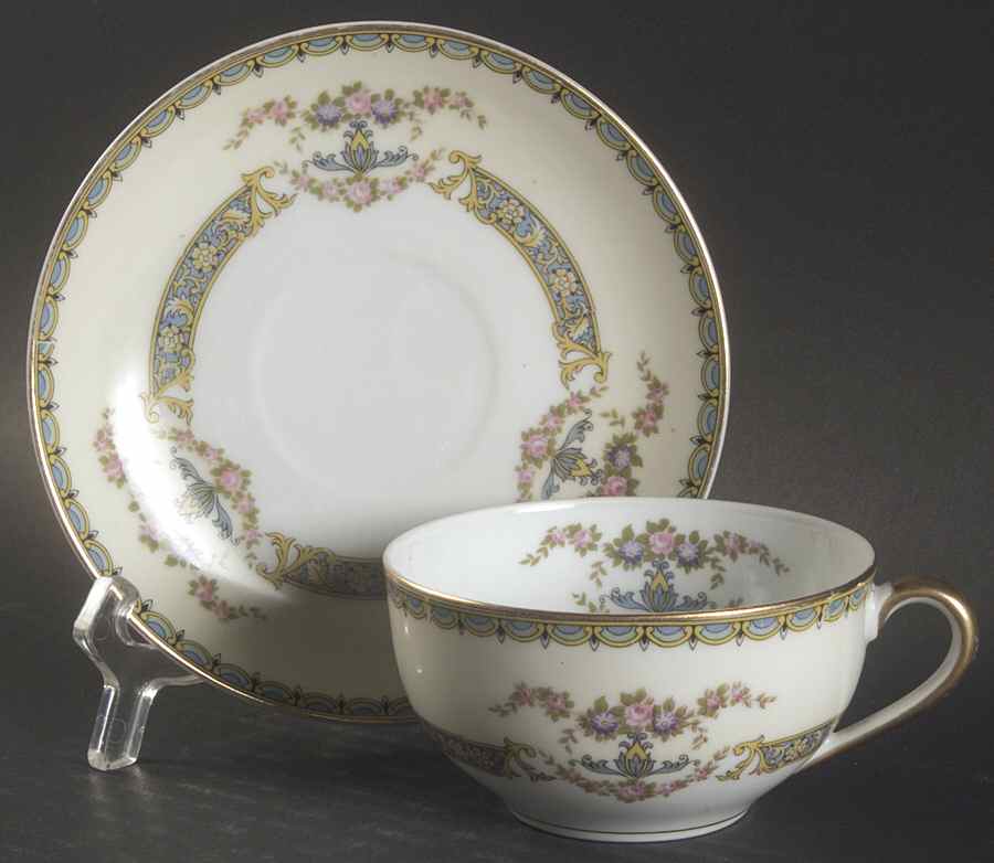 Perseus Flat Cup & Saucer Set by Noritake-1