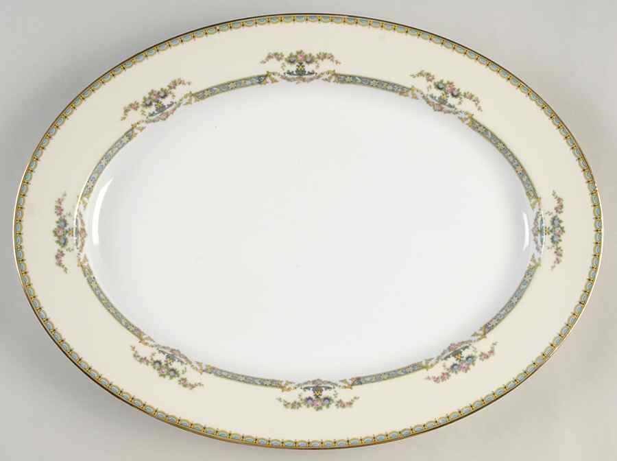 Perseus 16" Oval Serving Platter by Noritake-1