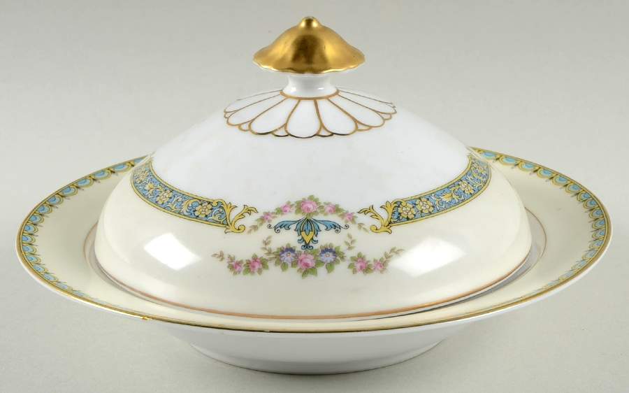 Perseus Round Covered Butter by Noritake-1