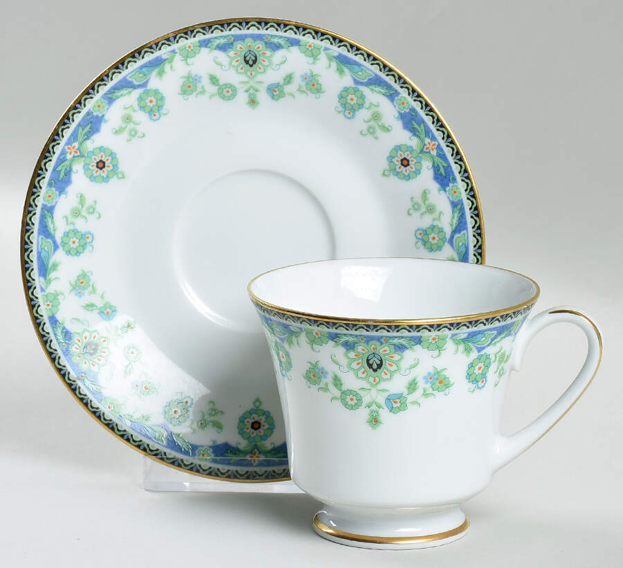 Persia Footed Cup & Saucer Set by Noritake-1