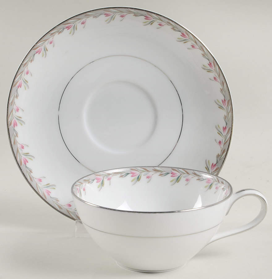 Petite Flat Cup & Saucer Set by Noritake-1