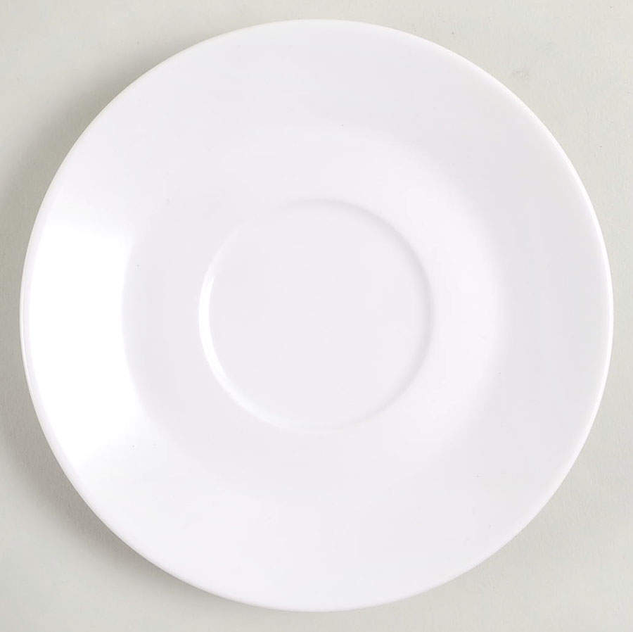 Pearl White (Coupe Shape) Saucer for Flat Cup by Noritake-1