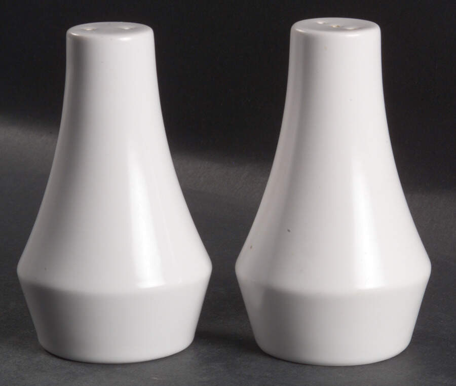 Pearl White (Coupe Shape) Salt & Pepper Set by Noritake-1