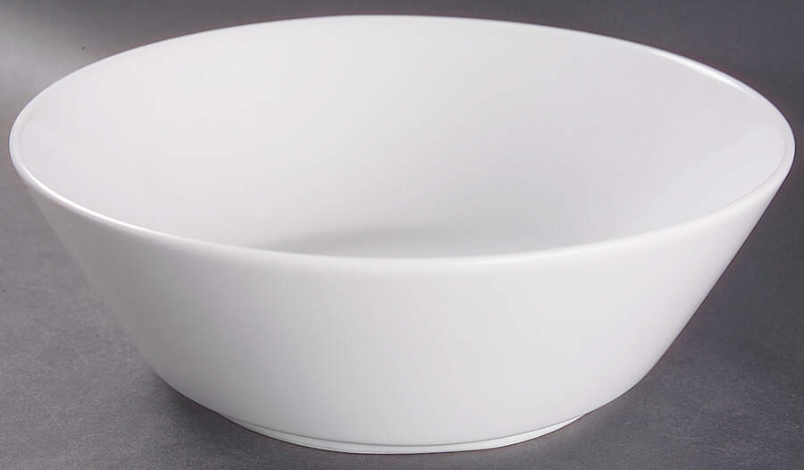 Pearl White (Coupe Shape) 8" Round Vegetable Bowl by Noritake-1