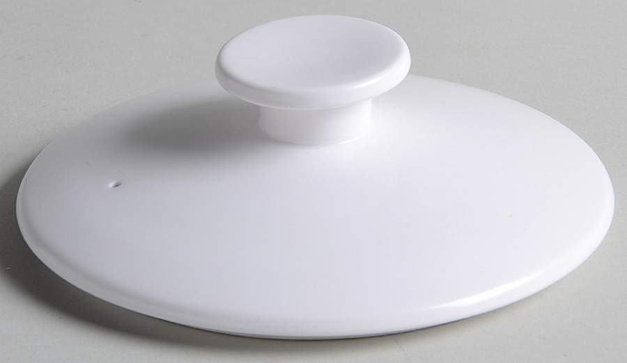 Pearl White (Coupe Shape) Lid for Fondue Pot by Noritake-1