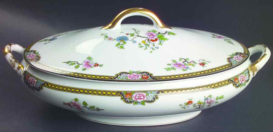 Pheasant Oval Covered Vegetable by Noritake-1