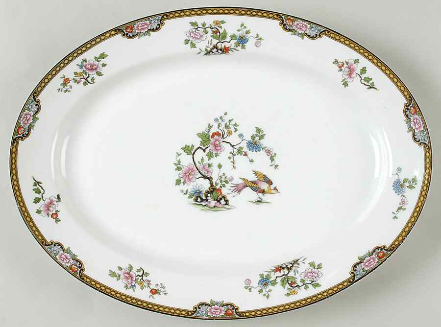 Pheasant 13" Oval Serving Platter by Noritake-1