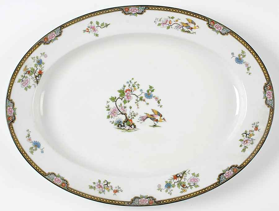 Pheasant 16" Oval Serving Platter by Noritake-1