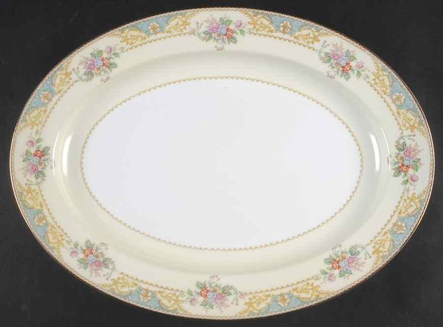 Phoebe 16" Oval Serving Platter by Noritake-1