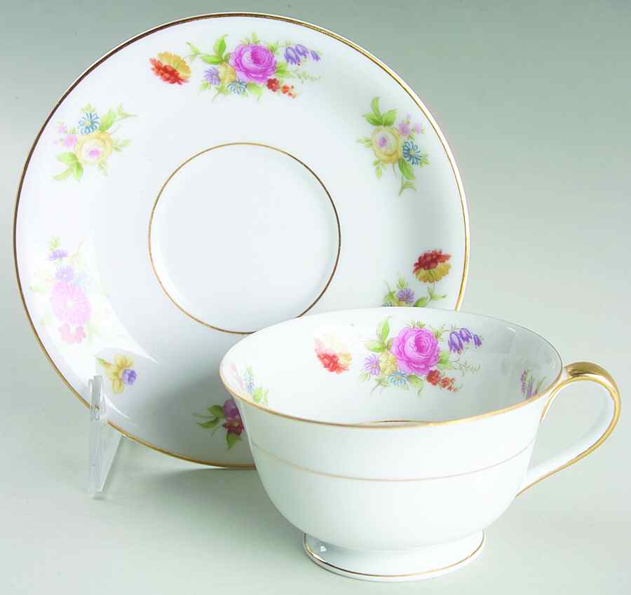 Phyllis Footed Cup & Saucer Set by Noritake-1