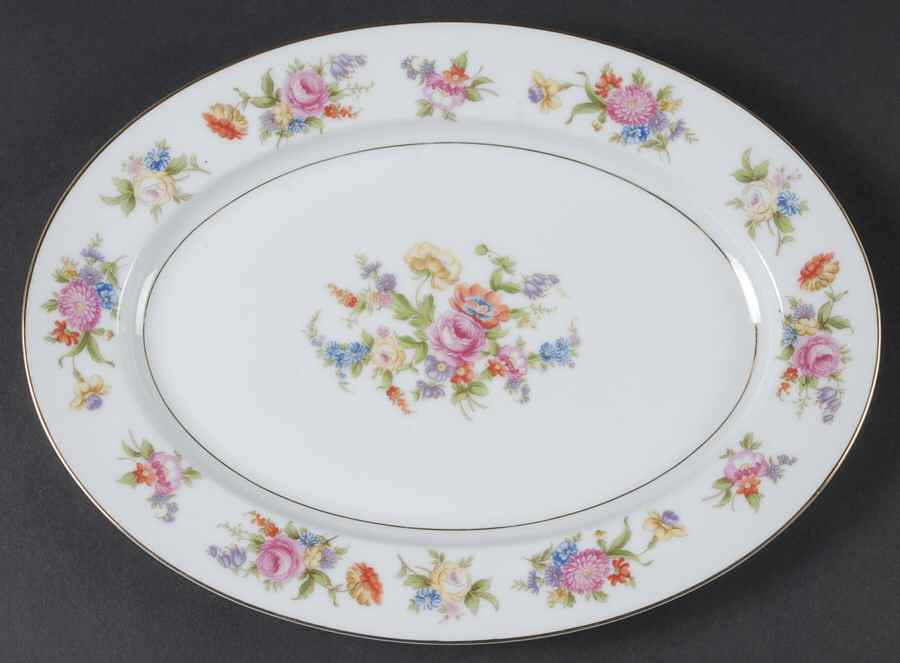 Phyllis 11" Oval Serving Platter by Noritake-1