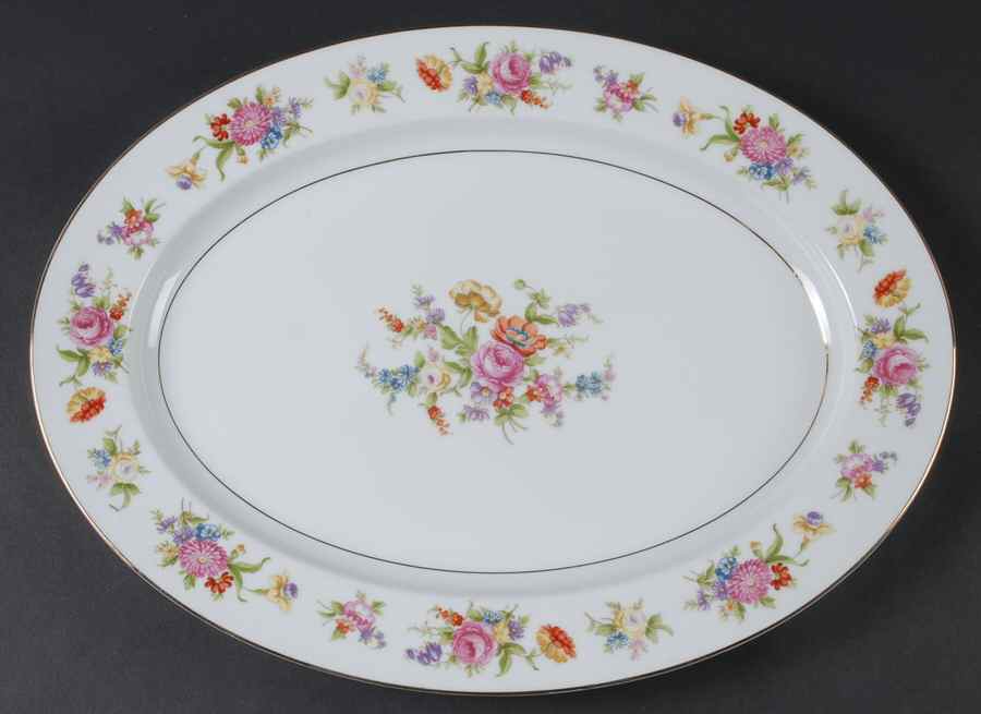 Phyllis 16" Oval Serving Platter by Noritake-1
