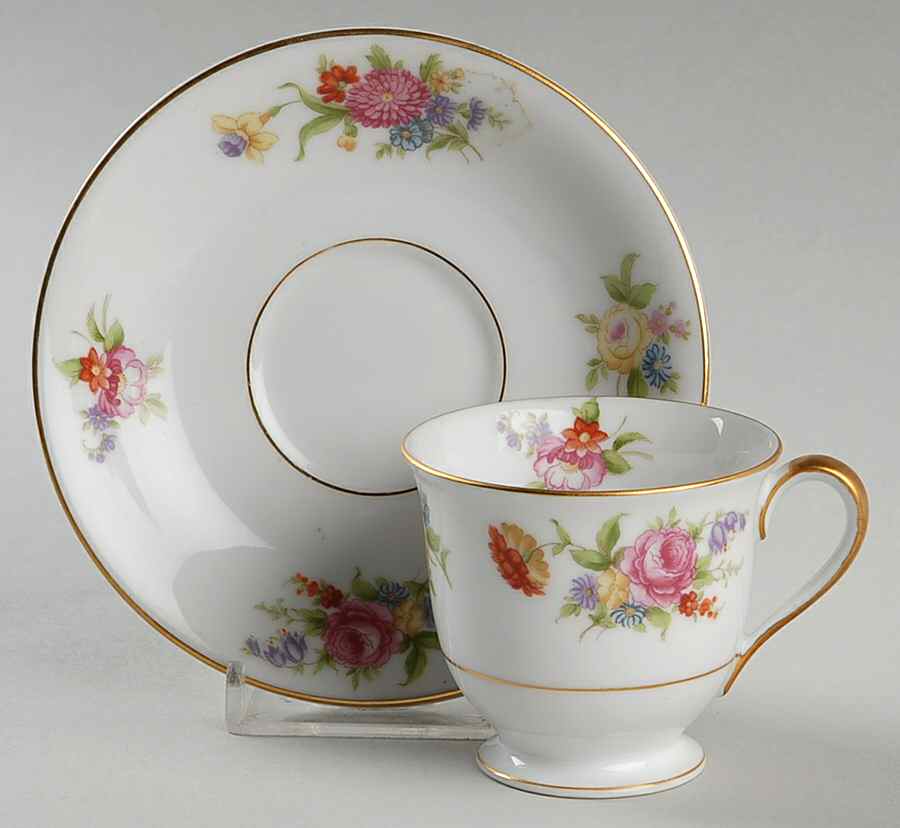 Phyllis Footed Demitasse Cup & Saucer Set by Noritake-1
