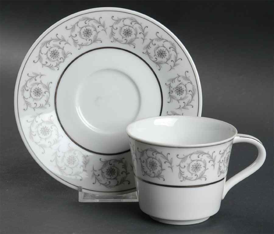 Piccadilly Flat Cup & Saucer Set by Noritake-1