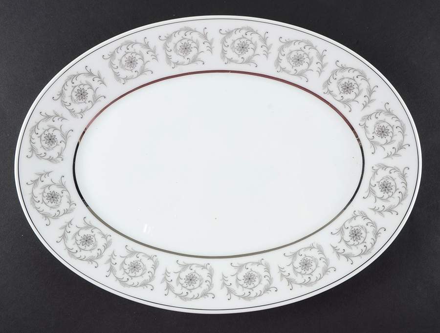 Piccadilly 12" Oval Serving Platter by Noritake-1