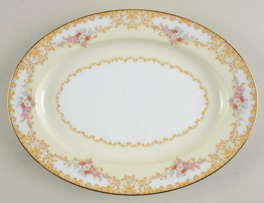 Picardy 11" Oval Serving Platter by Noritake-1