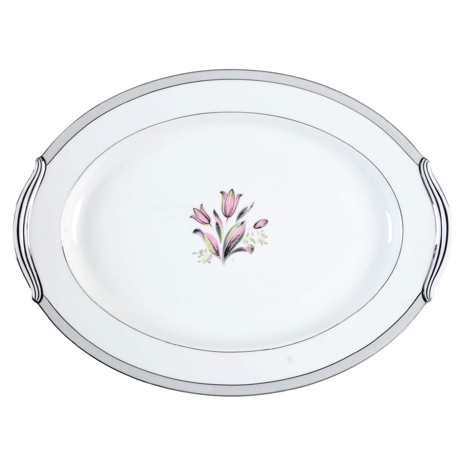 Pink Dawn 16" Oval Serving Platter by Noritake-1