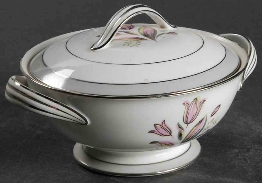Pink Dawn Sugar Bowl & Lid by Noritake-1