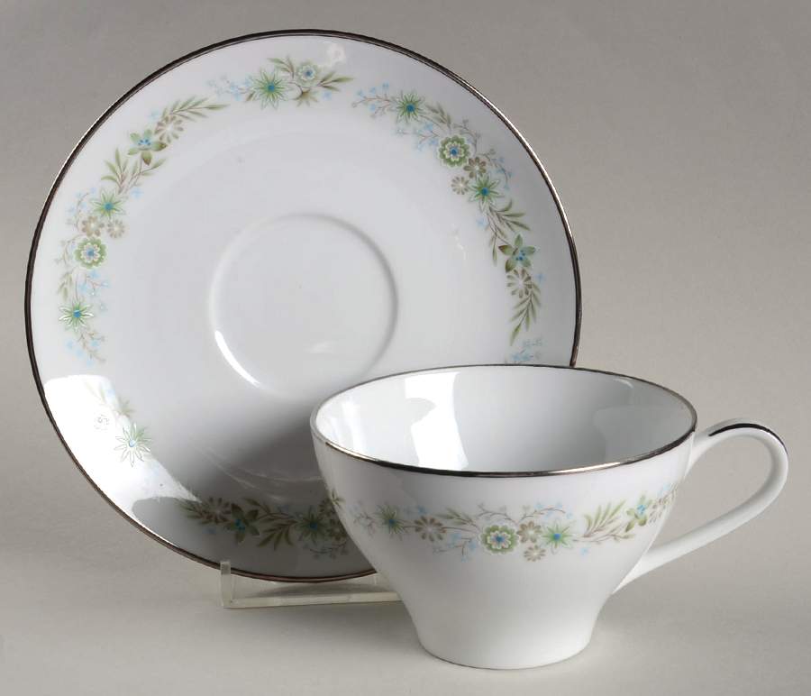 Piedmont Flat Cup & Saucer Set by Noritake-1