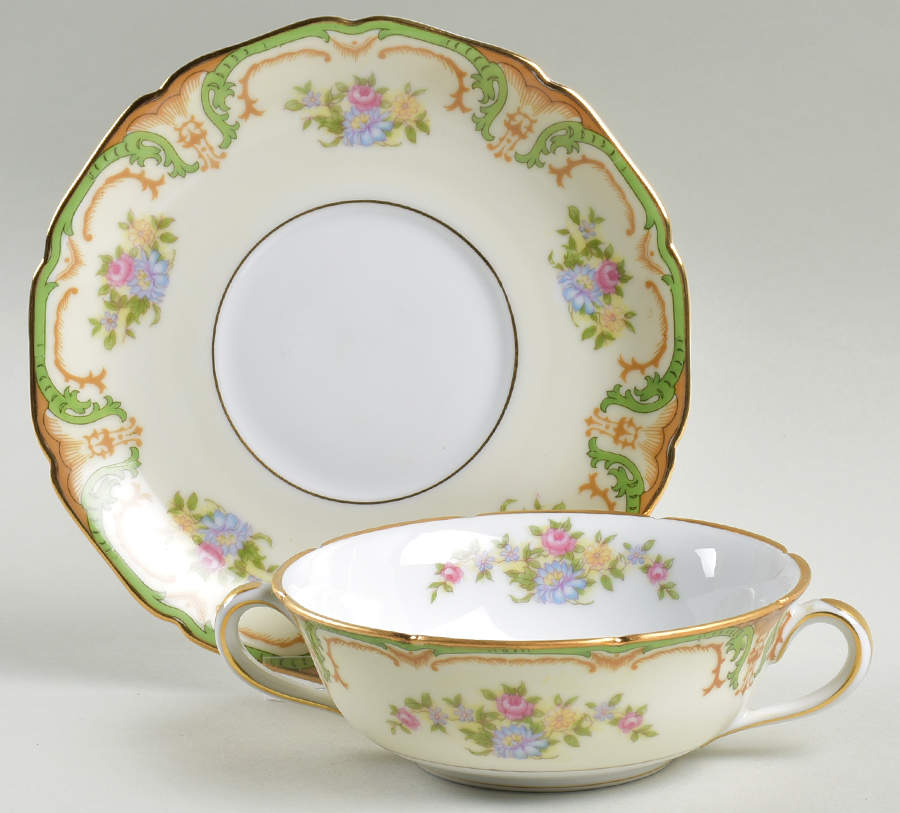 Piedmont Flat Cream Soup Bowl & Saucer Set by Noritake-1