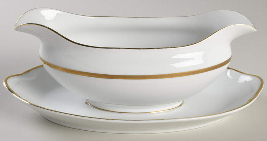 Pierrepont Gravy Boat with Attached Underplate by Noritake-1