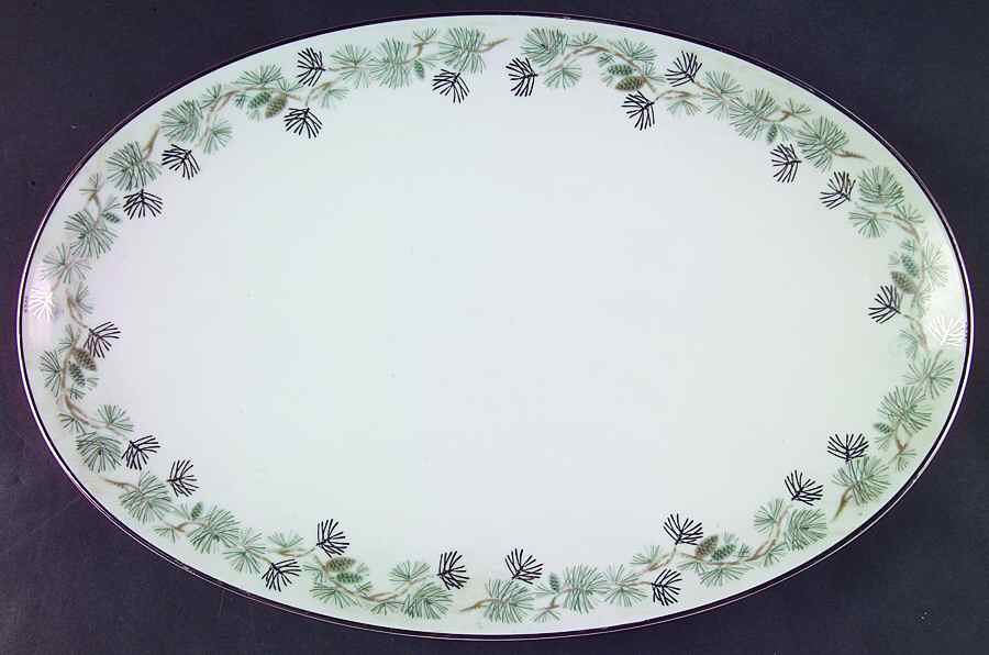 Pinetta 14" Oval Serving Platter by Noritake-1