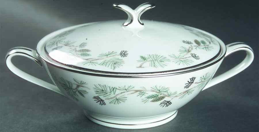 Pinetta Sugar Bowl & Lid by Noritake-1