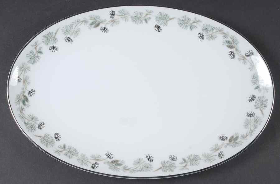 Pinetta 12" Oval Serving Platter by Noritake-1