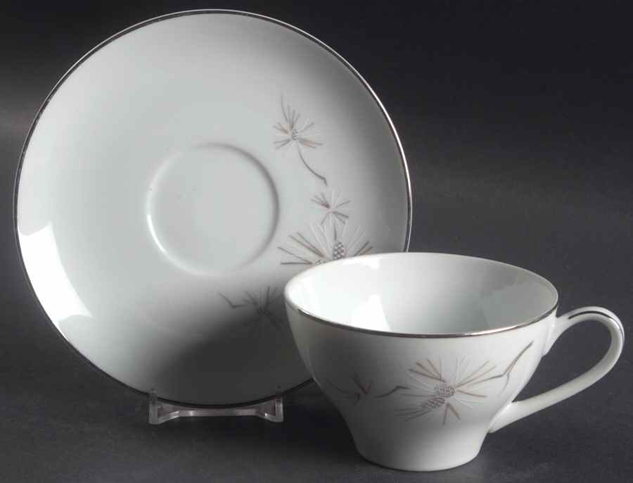 Pinebrook Flat Cup & Saucer Set by Noritake-1