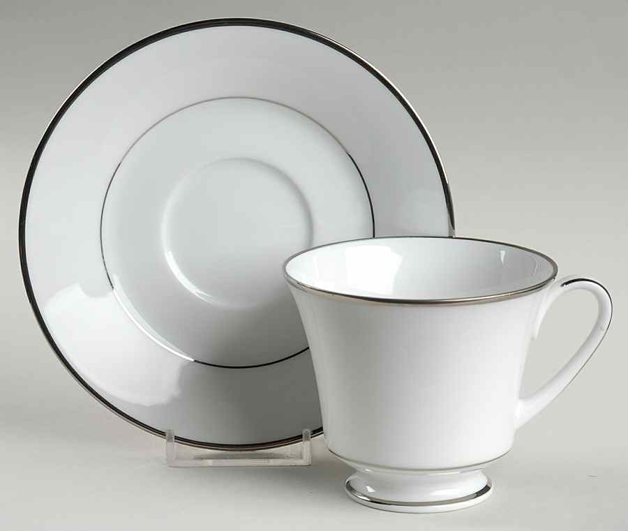 Pinnacle Footed Cup & Saucer Set by Noritake-1