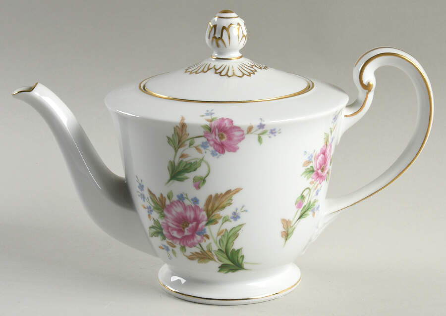 Pink Poppy Teapot & Lid by Noritake-1