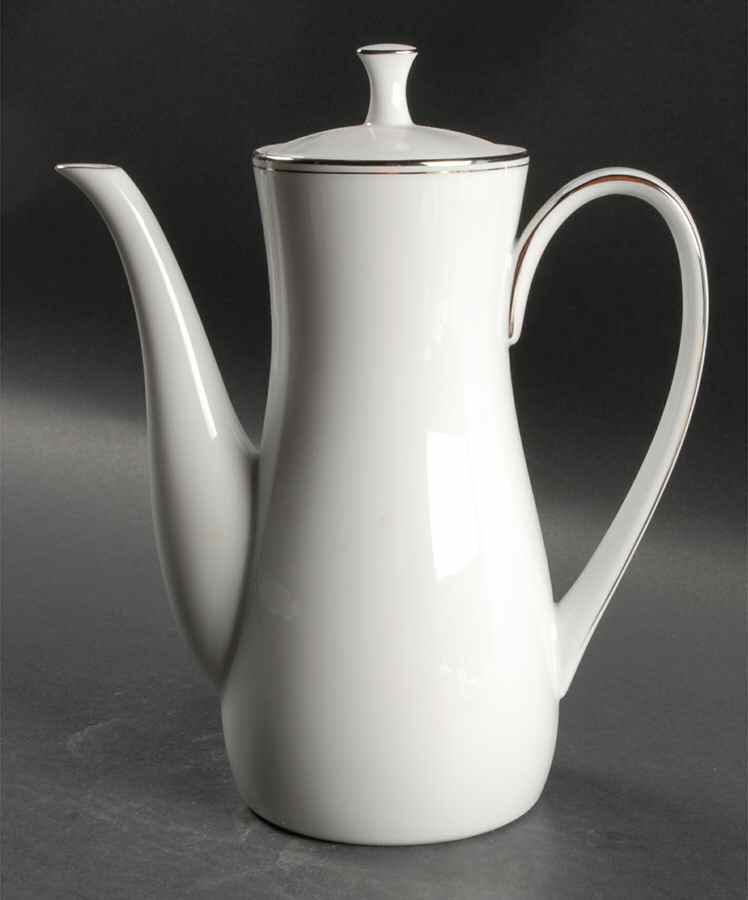 Platina Coffee Pot & Lid by Noritake-1