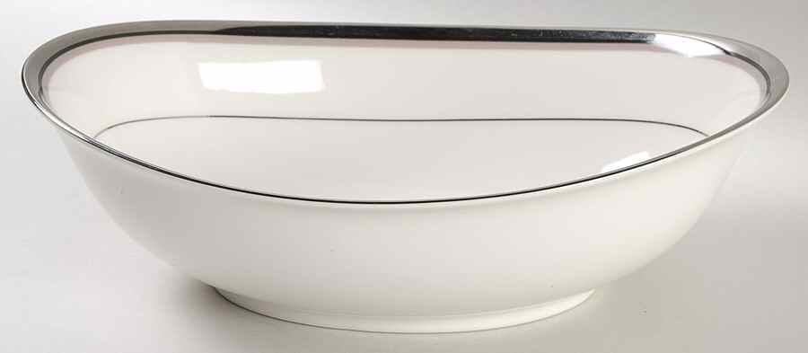 Platinum Lights 9" Oval Vegetable Bowl by Noritake-1