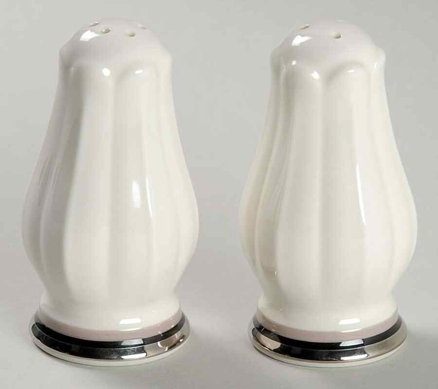Platinum Lights Salt & Pepper Set by Noritake-1