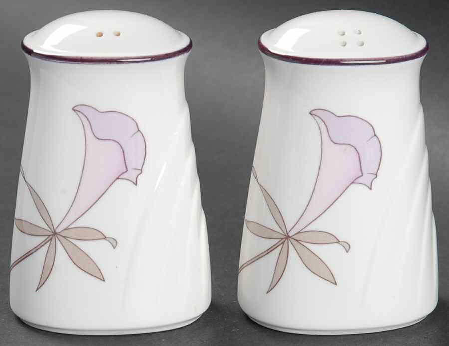 Plum Orchid Salt & Pepper Set by Noritake-1