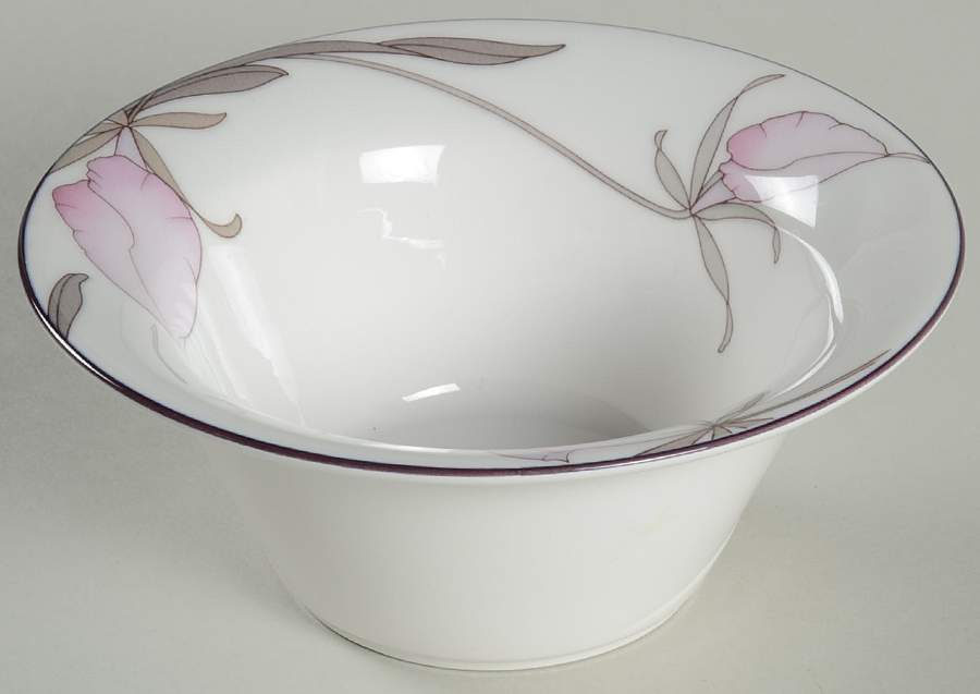 Plum Orchid Rim Fruit/Dessert (Sauce) Bowl by Noritake-1