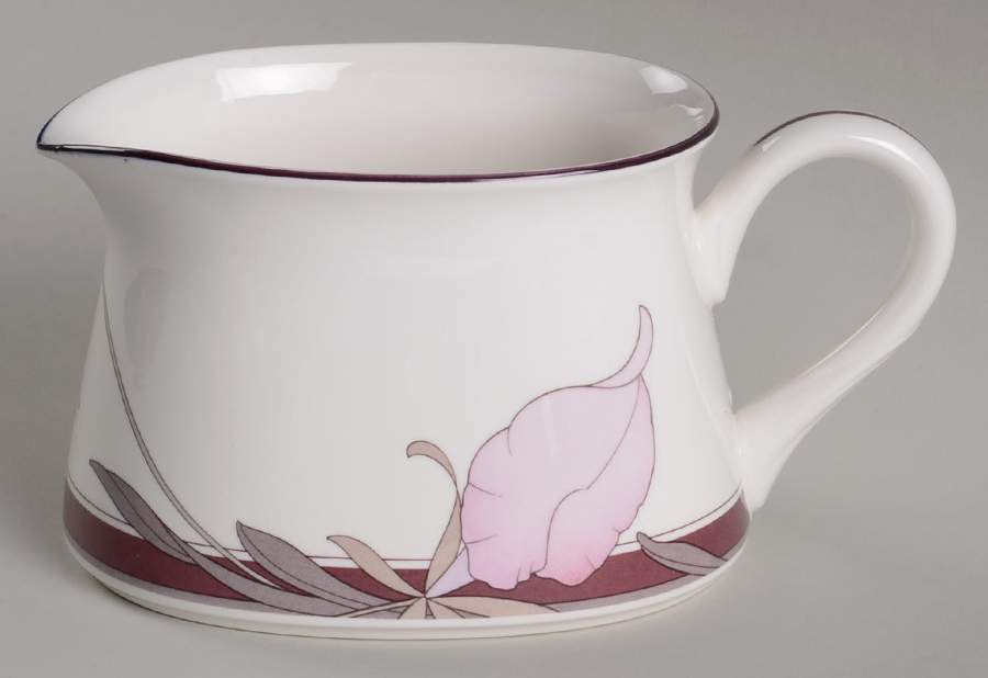 Plum Orchid Gravy Boat by Noritake-1