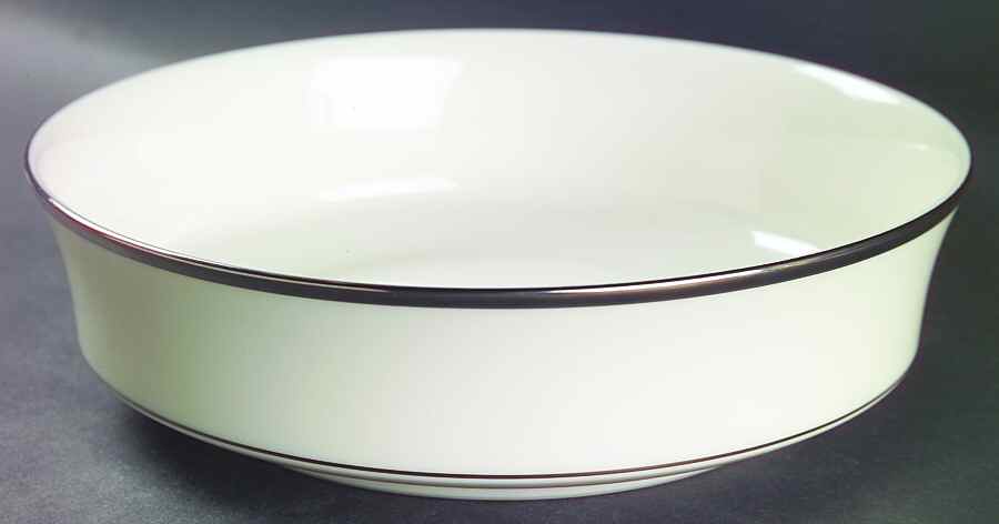 Platinum Serenade 8" Round Vegetable Bowl by Noritake-1