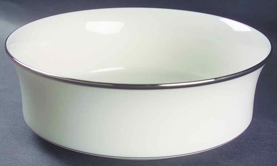 Platinum Serenade 8" Salad Serving Bowl by Noritake-1