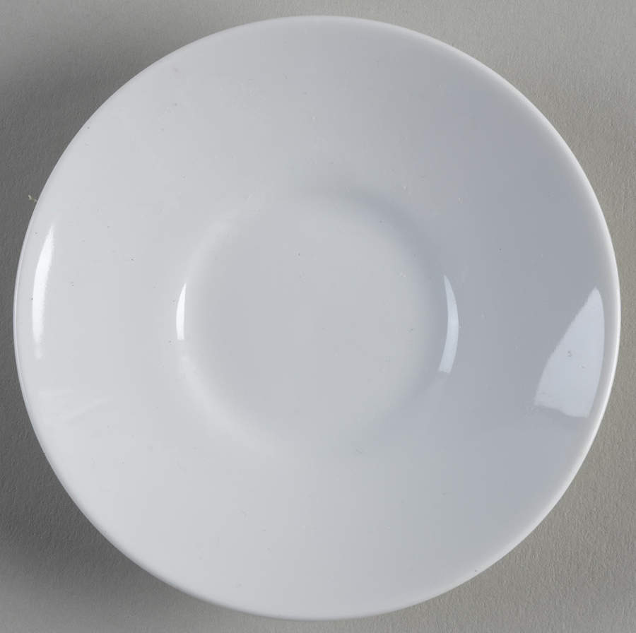 Plain White Saucer for Demitasse Cup by Noritake-1