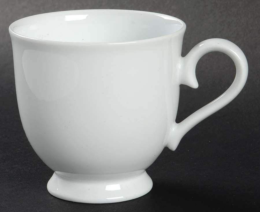 Plain White Footed Cup by Noritake-1