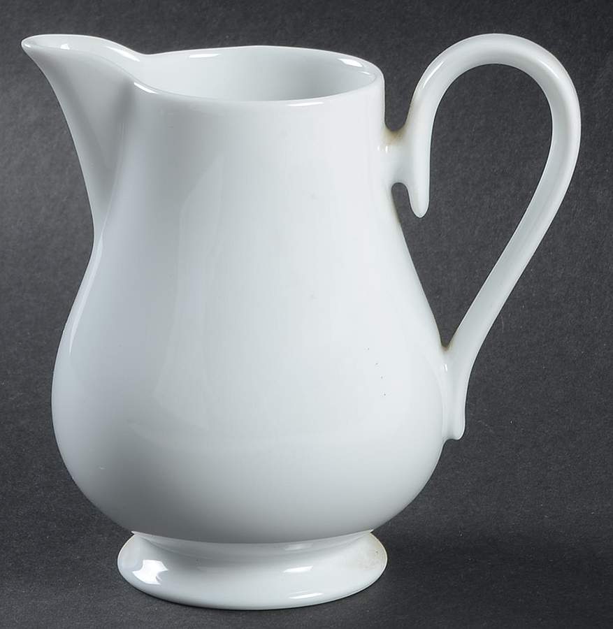 Plain White Creamer by Noritake-1