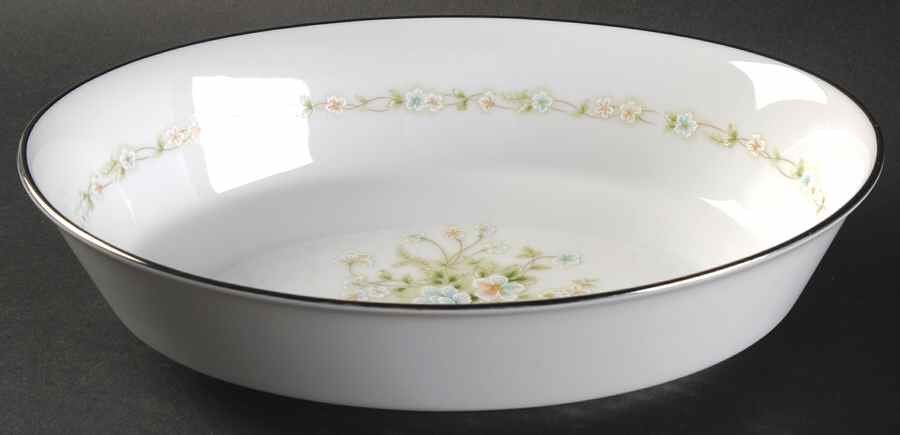 Poetry 9" Oval Vegetable Bowl by Noritake-1