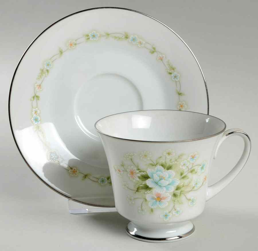 Poetry Footed Cup & Saucer Set by Noritake-1