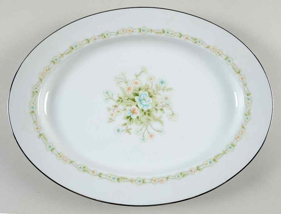 Poetry 13" Oval Serving Platter by Noritake-1