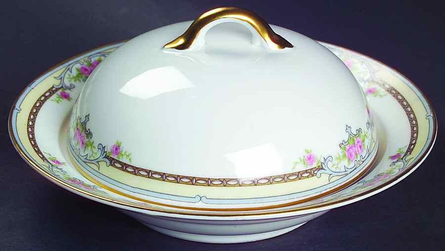 Poinciana Round Covered Butter by Noritake-1